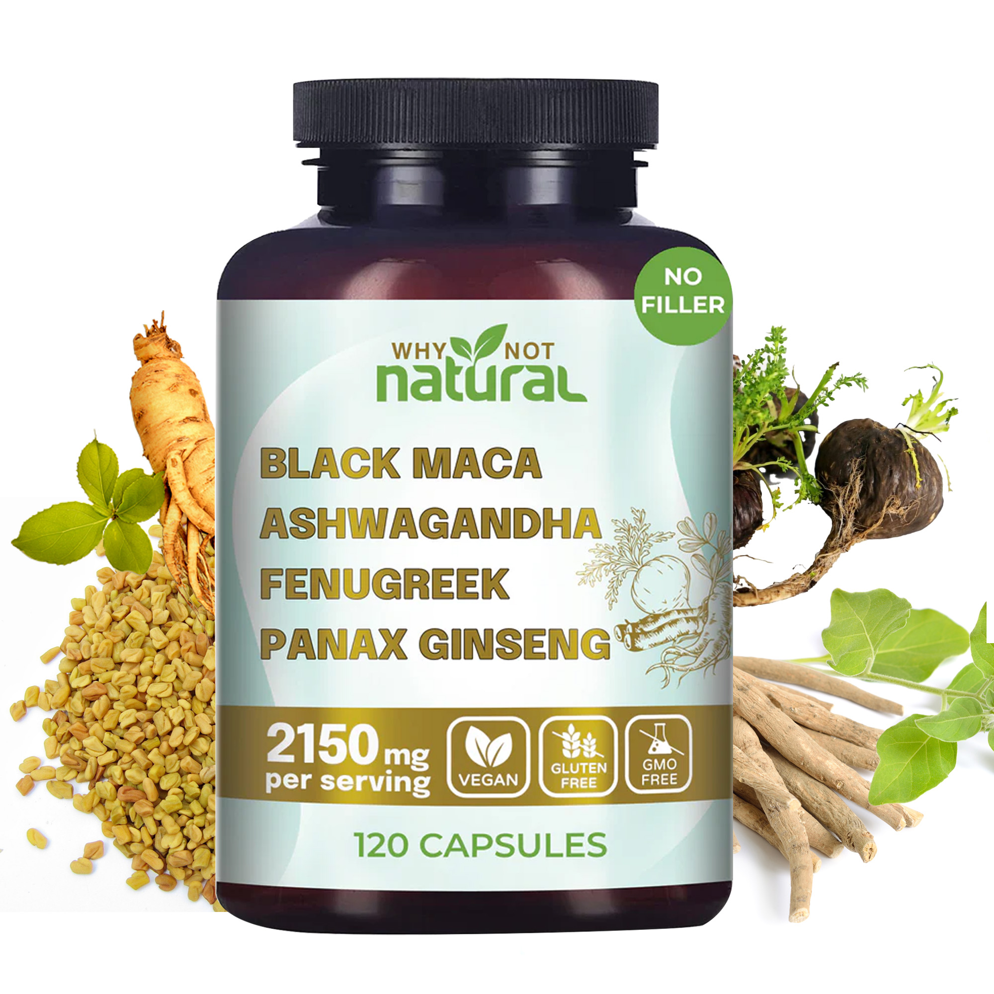 120pcs 4-in-1 Organic Black Ma – Valerian Root Capsule recenzja i cena