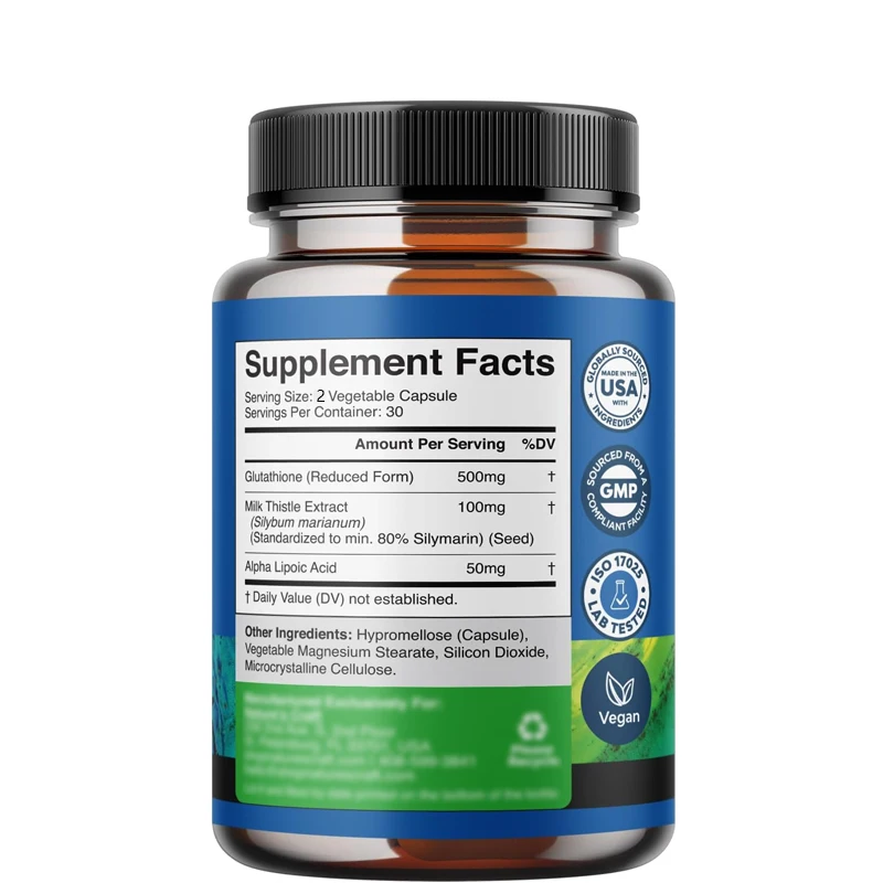 Reduced Glutathione Supplement – Milk Thistle Silymarin recenzja i cena