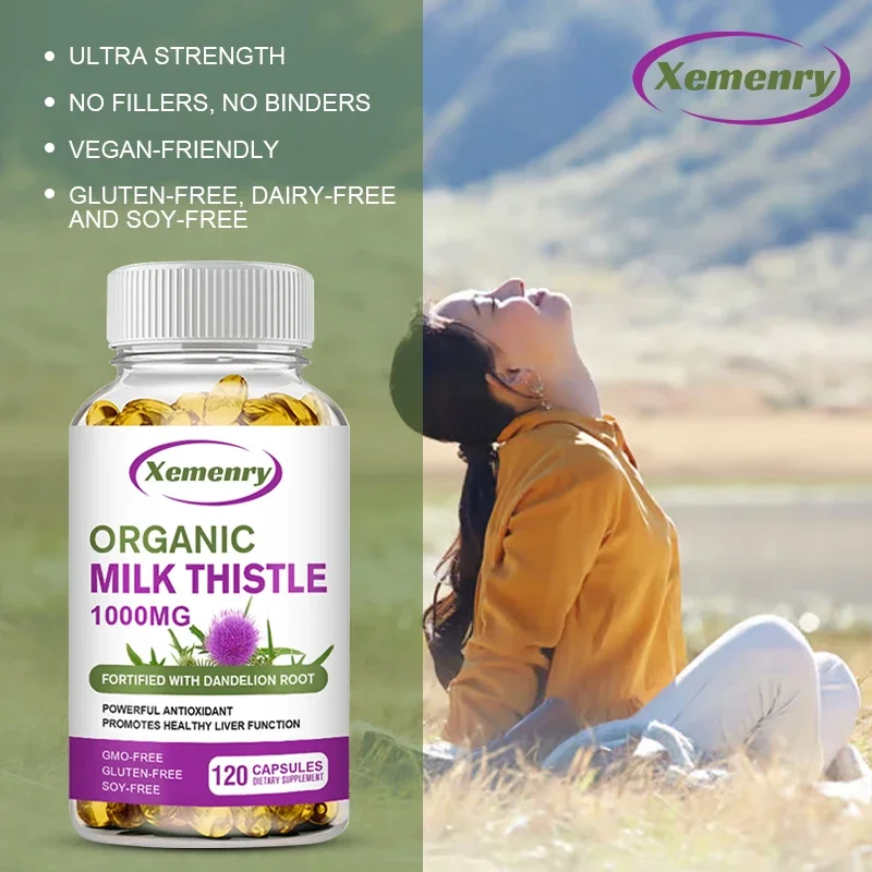 Milk Thistle Capsules 1000 Mg  – Milk Thistle Silymarin recenzja i cena