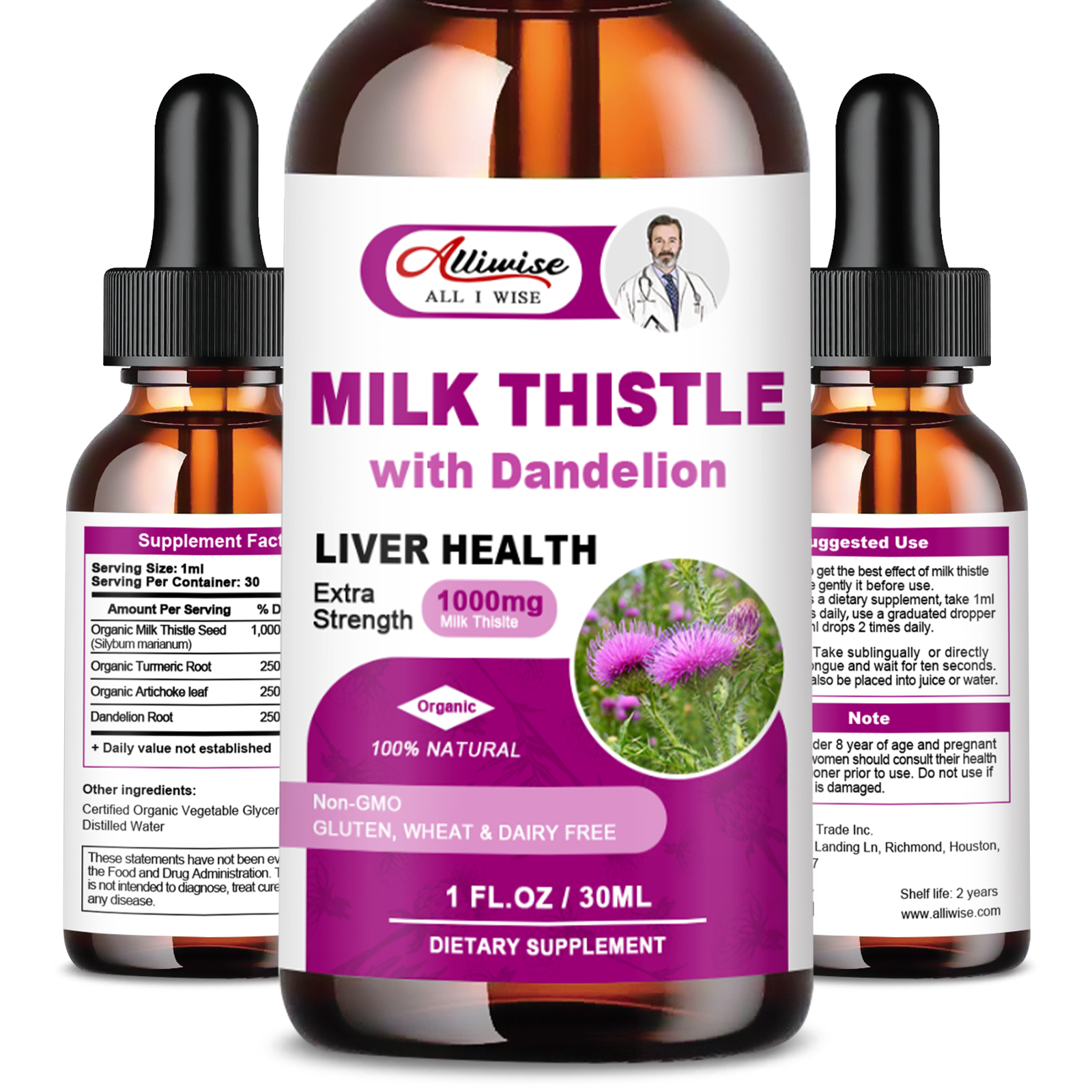 Liver Health Support Liquid Mi – Milk Thistle Silymarin recenzja i cena