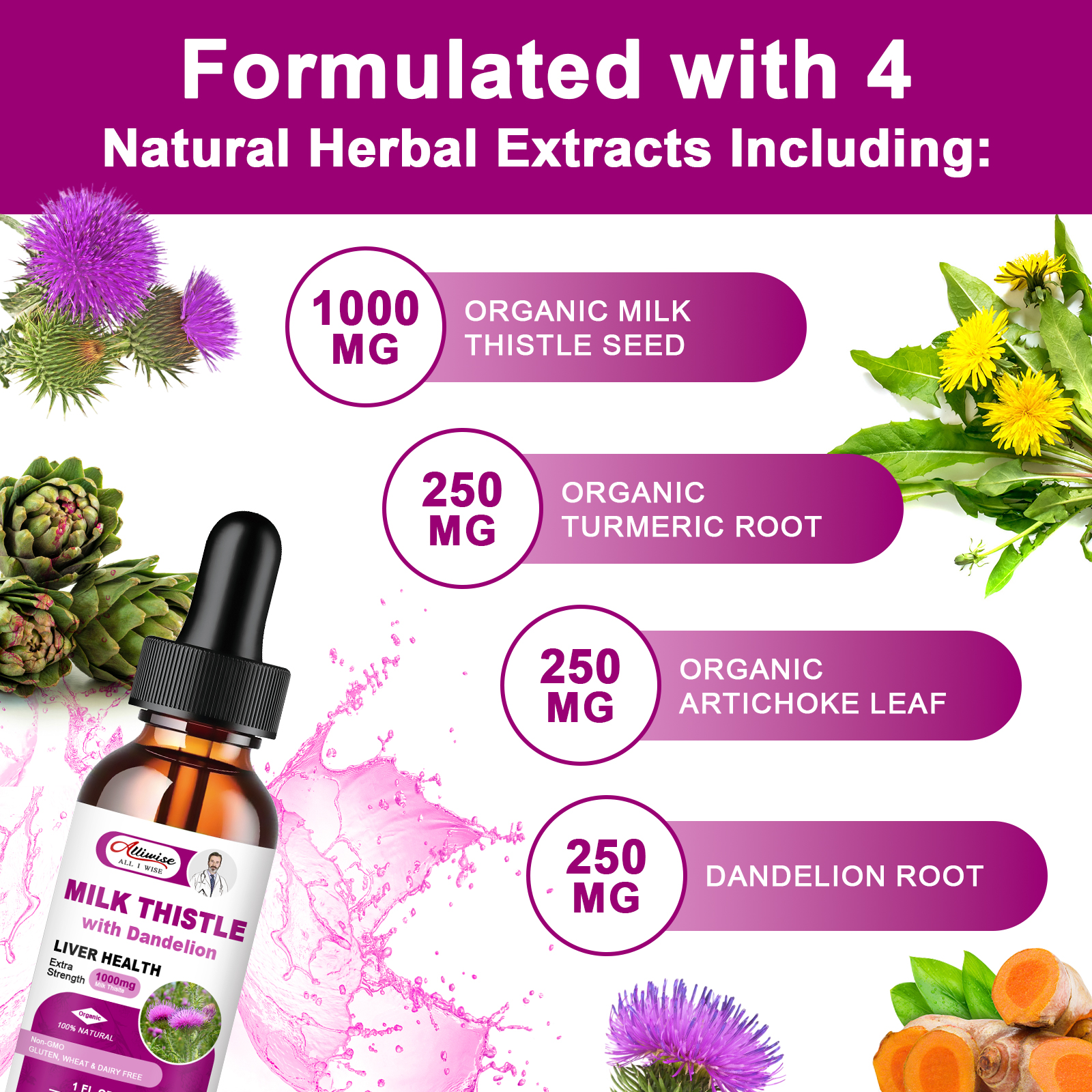 Liver Health Support Liquid Mi – Milk Thistle Silymarin recenzja i cena