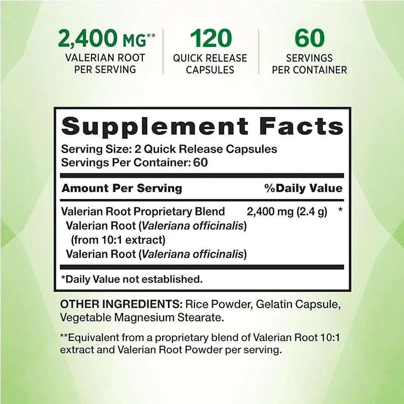 Valerian Root - Provides Sleep – Valerian Root Capsule recenzja i cena