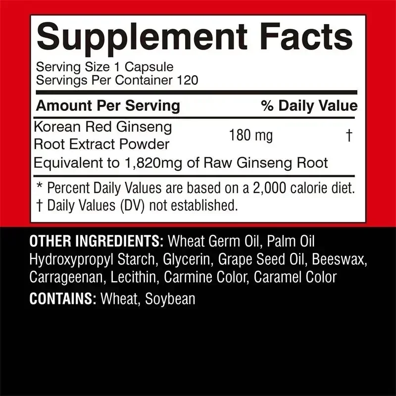 Korean Red Ginseng Supplement  – Valerian Root Capsule recenzja i cena