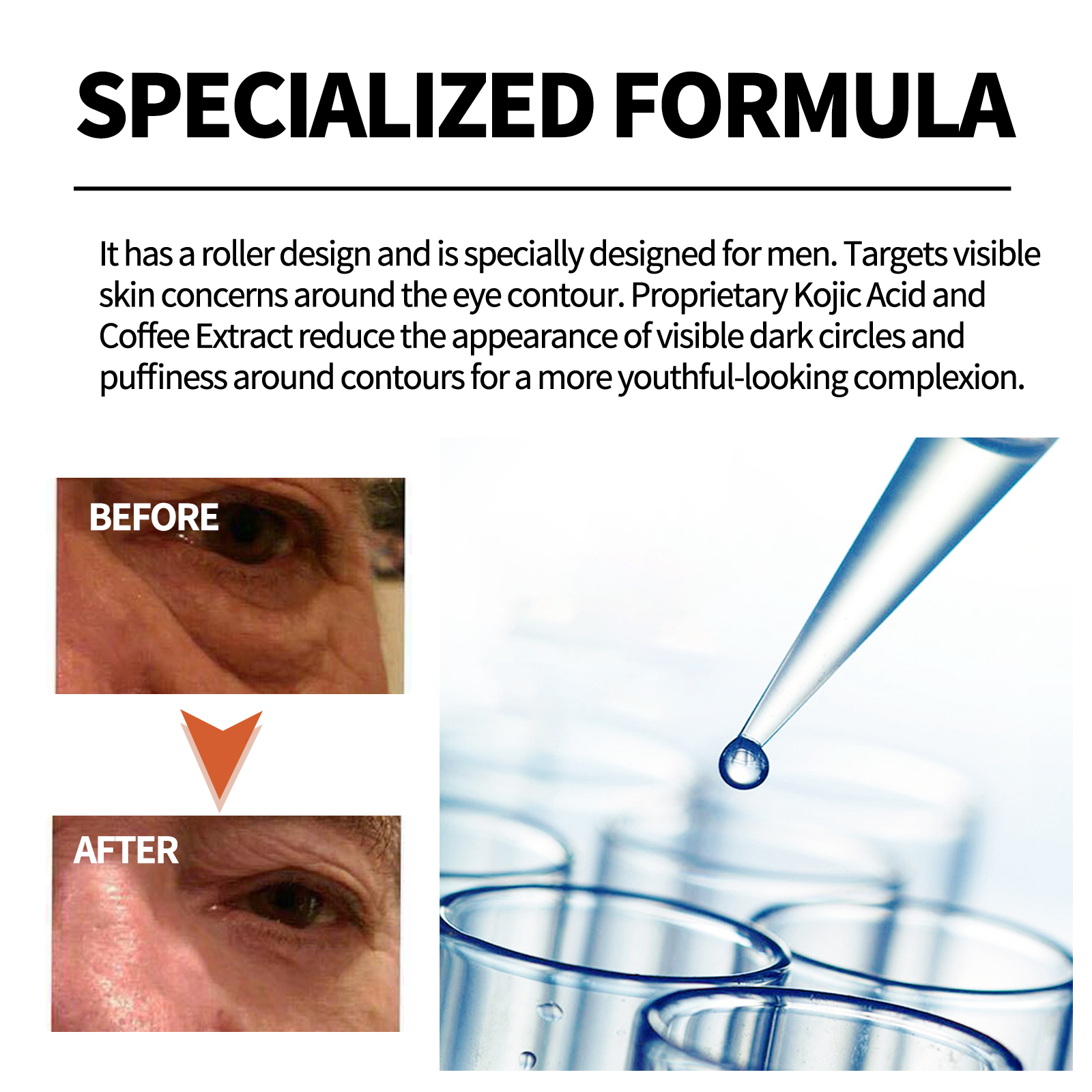 Men's Retinol Eye Cream Eye Ba – Milk Thistle Silymarin recenzja i cena