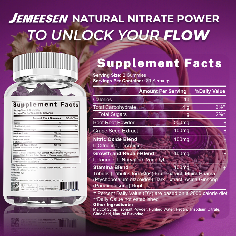 Nitrate Power Gummies - Beet R – Valerian Root Capsule recenzja i cena