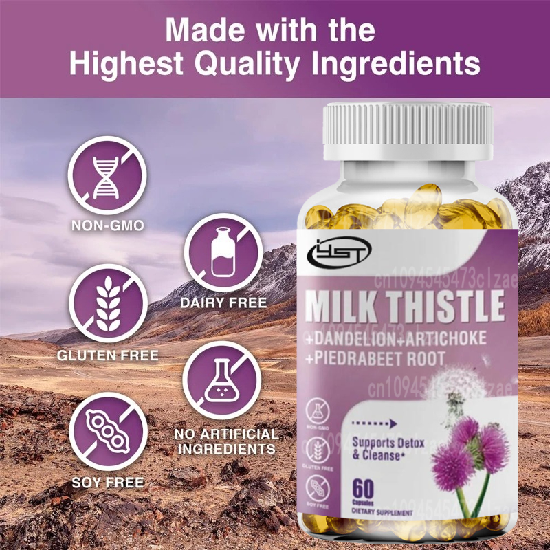 Milk Thistle Supplement Contai – Milk Thistle Silymarin recenzja i cena