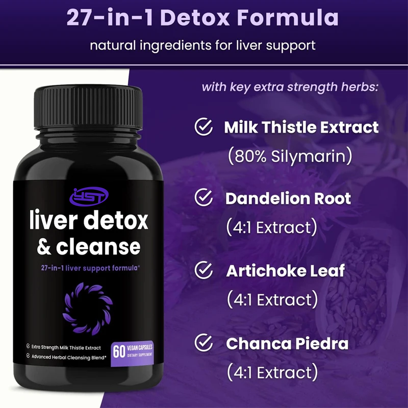 Liver Cleansing, Detoxificatio – Milk Thistle Silymarin recenzja i cena